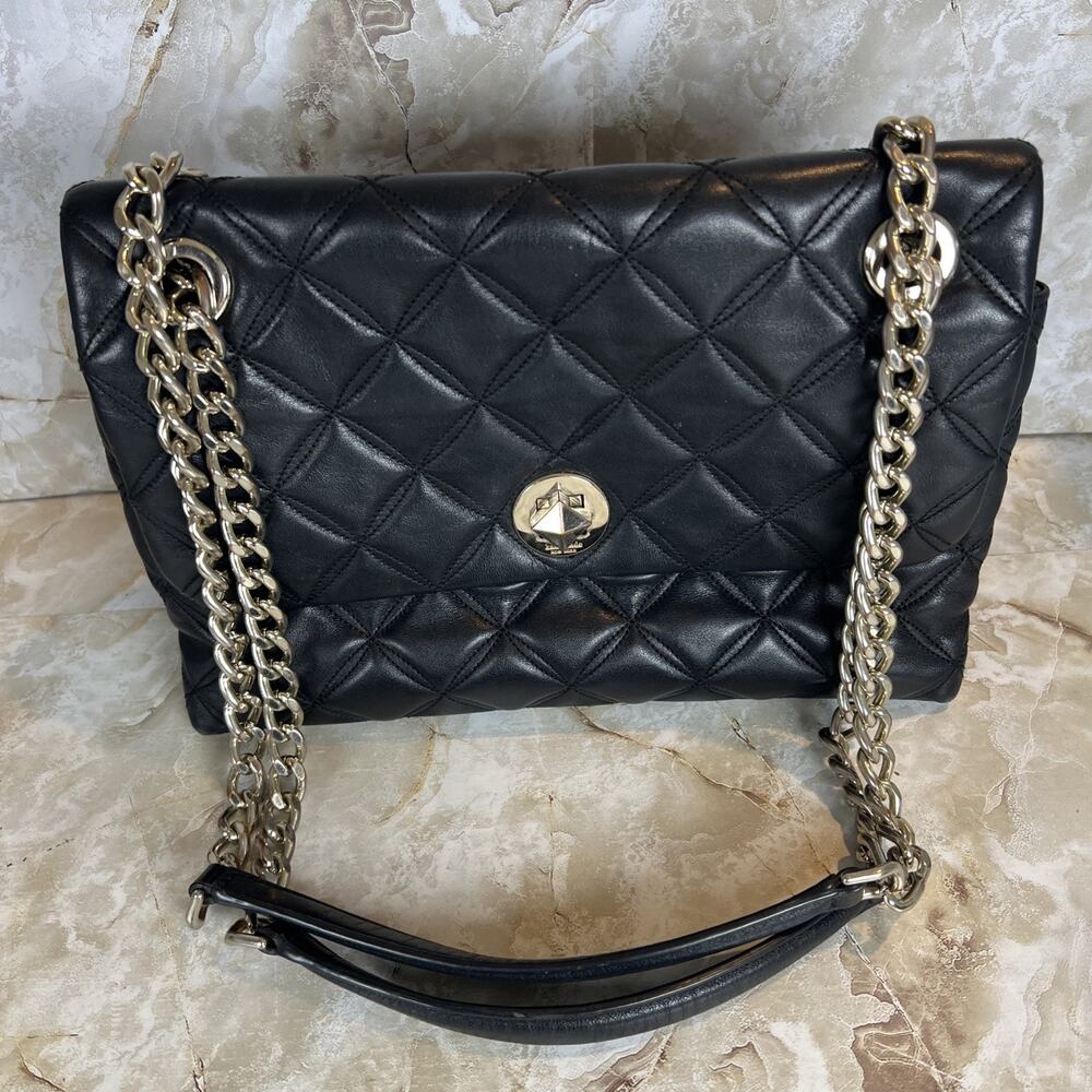 Kate Spade New York Natalia Flap Crossbody Shoulder Bag Medium - Black